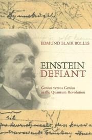 Cover of: Einstein Defiant by Edmund Blair Bolles