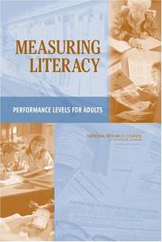 Cover of: Measuring Literacy: Performance Levels for Adults