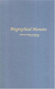 Cover of: Biographical Memoirs by Office of the Home Secretary, National Academy of Sciences U.S.