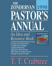 Cover of: The Zondervan Pastor's Annual 1998: An Idea and Resource Book (Serial)