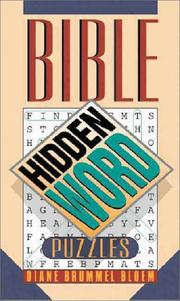 Cover of: Bible Hidden Word Puzzles