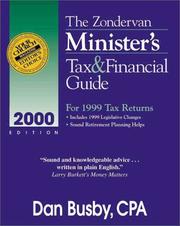 Cover of: The Zondervan 2000 Minister's Tax and Financial Guide