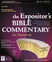 Cover of: Expositor's Bible Commentary for Macintosh®, The