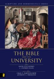 Cover of: The Bible and the University | 