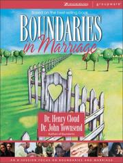 Cover of: Boundaries in Marriage by Henry Cloud, John Sims Townsend