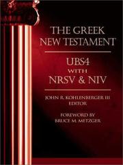 Cover of: The Greek New Testament by John R. Kohlenberger III