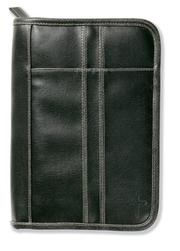 Cover of: Distressed Leather-Look Black with Stitching Accent Med | Zondervan Publishing Company