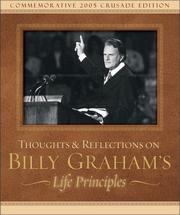 Cover of: Thoughts and Reflections on Billy Graham's Life Principles