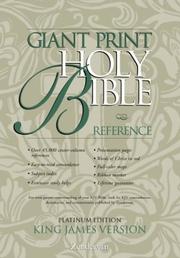 Cover of: KJV Holy Bible Giant Print Reference, Platinum Edition