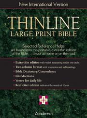 Cover of: NIV Thinline Bible, Large Print, Indexed | 