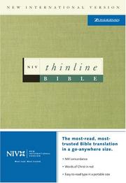 Cover of: NIV Thinline Bible | 