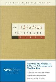 Cover of: NIV Thinline Reference Bible, Indexed by Zondervan Publishing Company