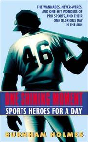 Cover of: One shining moment: sports heroes for a day