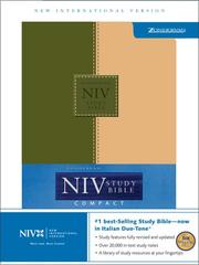 Cover of: NIV Study Compact, LTD (New International Version)