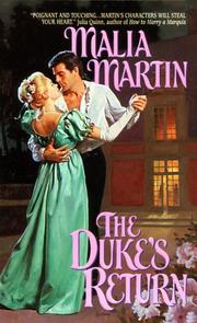 Cover of: The Duke's Return