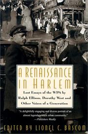 Cover of: A Renaissance in Harlem by Lionel C. Bascom, Lionel C. Bascom