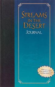 Cover of: Streams in the Desert Journal | Zondervan Publishing Company