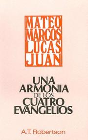Cover of: Una Armonia de Los Cuatro Evangelios
