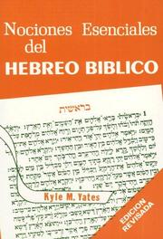 Cover of: Nociones Esenciales del Hebreo Biblico