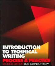 Cover of: Introduction to technical writing by Lois Johnson Rew