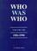 Cover of: Who Was Who, Volume VIII, 1981-1990 (Who Was Who)