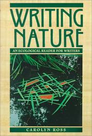Cover of: Writing Nature: An Ecological Reader for Writers