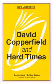 Cover of: David Copperfield and Hard Times: Charles Dickens (New Casebooks)