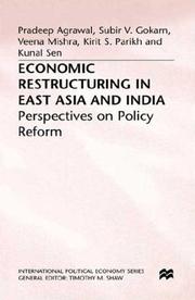 Cover of: Economic Restructuring in East Asia and India: Perspectives on Policy Reform (International Political Economy Series)