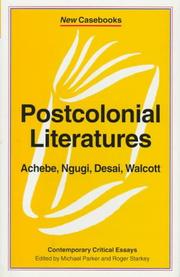 Cover of: Postcolonial literatures by edited by Michael Parker and Roger Starkey.