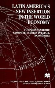 Cover of: Latin America's Insertion in the World Economy: Towards Systemic Competitiveness in Small Economies (International Political Economy)