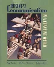 Cover of: Business communication in a changing world