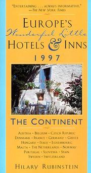 Cover of: Europe's Wonderful Little Hotels and Inns, 1997 by Hilary Rubinstein