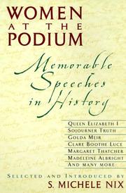 Cover of: Women at the Podium : Memorable Speeches in History
