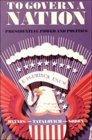 Cover of: To Govern a Nation