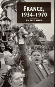 Cover of: France, 1934-1970 by Richard Vinen