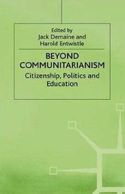 Cover of: Beyond Communitarianism: Citizenship, Politics and Education