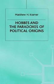 Cover of: Hobbes and the paradoxes of political origins