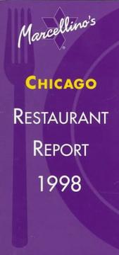 Cover of: Marcellino's Chicago Restaurant Report 1998