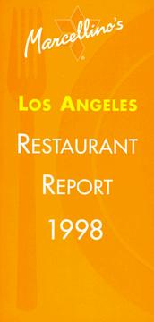 Cover of: Marcellino's Los Angeles Restaurant Report 1998