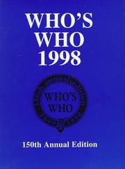 Cover of: Who's Who 1998 (WHO'S WHO ANNUAL BIOGRAPHICAL DICTIONARY)