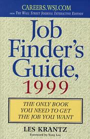 Cover of: Job Finder's Guide 1999 by Les Krantz