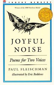Cover of: Joyful noise: poems for two voices