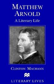 Cover of: Matthew Arnold: a literary life