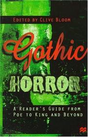 Cover of: Gothic Horror by Clive Bloom