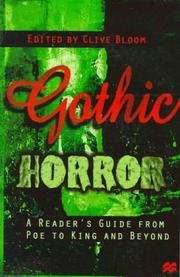 Cover of: Gothic Horror by Clive Bloom