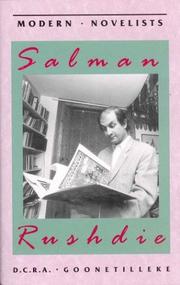 Cover of: Salman Rushdie by D. C. R. A. Goonetilleke