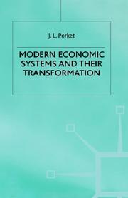 Cover of: Modern economic systems and their transformation by J. L. Porket