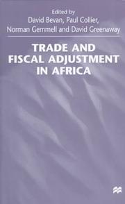 Cover of: Trade and Fiscal Adjustment in Africa