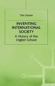 Cover of: Inventing international society: a history of the English school