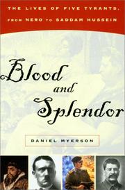 Cover of: Blood and Splendor | Daniel Myerson